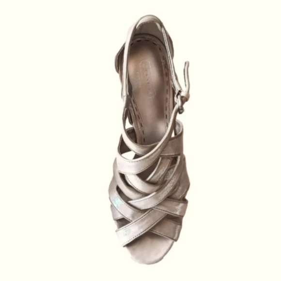 Coach Alba Metallic Champagne Stilletto Fairycore Evening Going Out Wedding - Picture 4 of 10